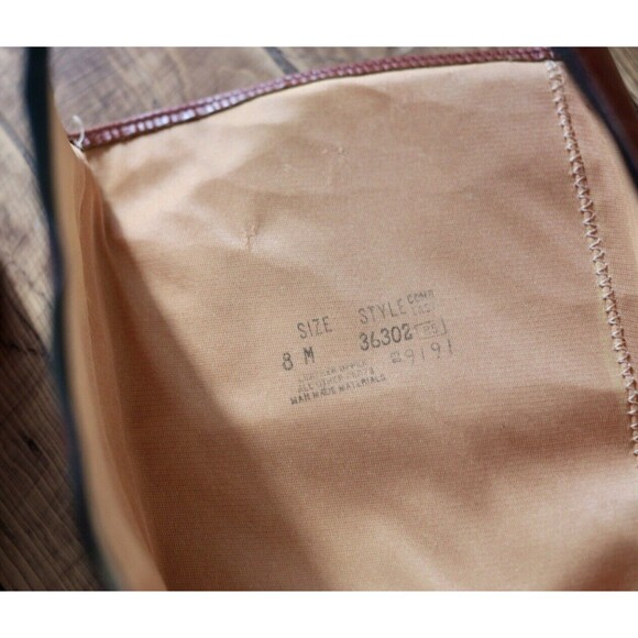 Vtg. 70s 3602 Brown Knee High Leather Festival Boots 7 - Picture 8 of 8